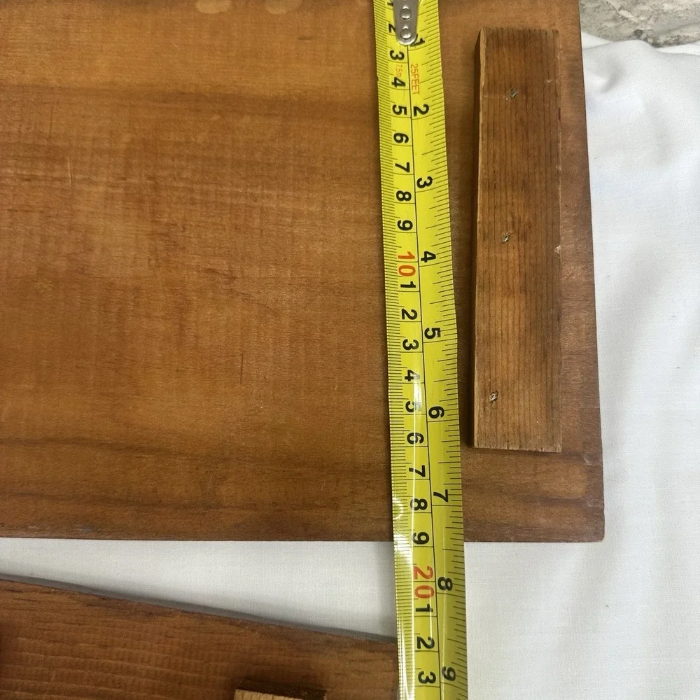 Vintage‎ set Of 2 Wood & Cork Trivets Hot Pads Rectangular & Square Cottagecore